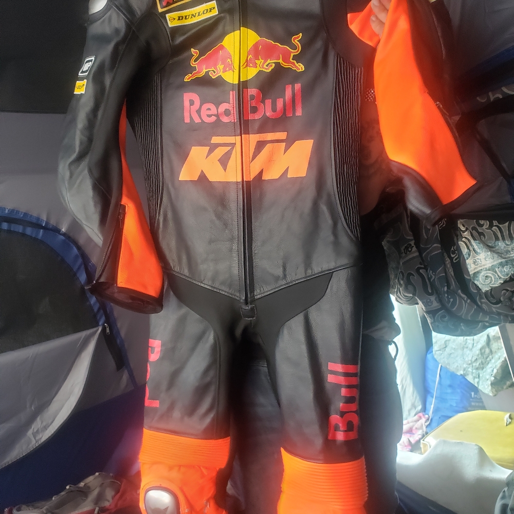 Black and Orange Racing Suit